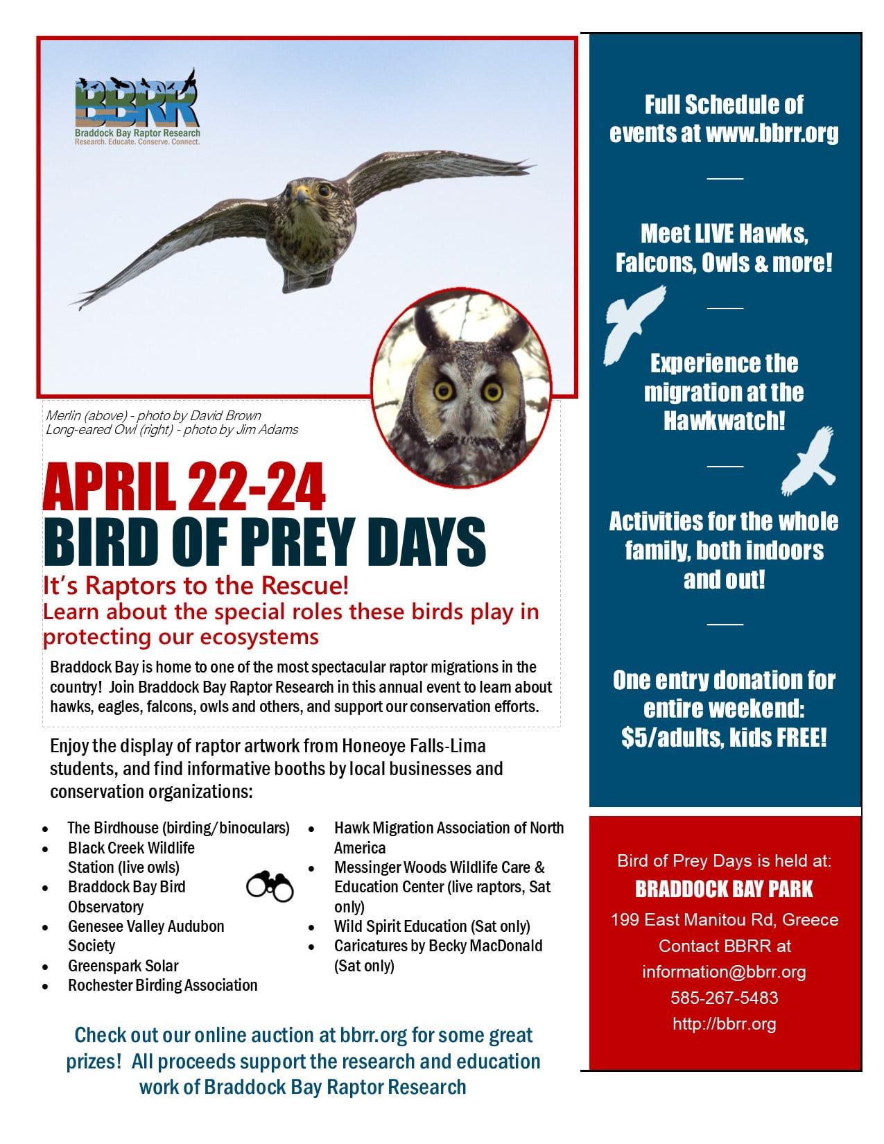 2021 Bird of Prey Week Flyer