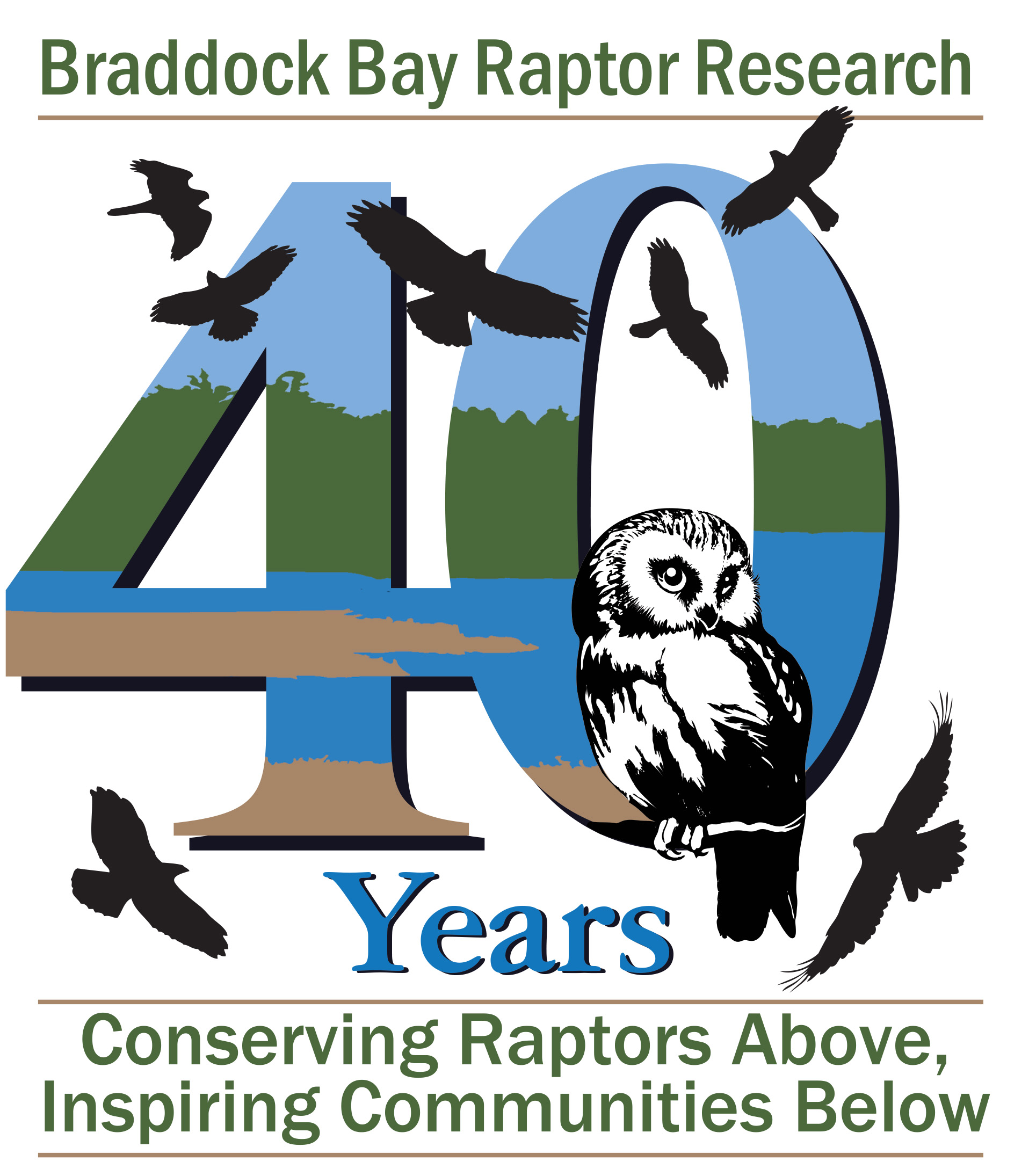 40 Year BBRR LOGO 2021 Bird of Prey Week Flyer